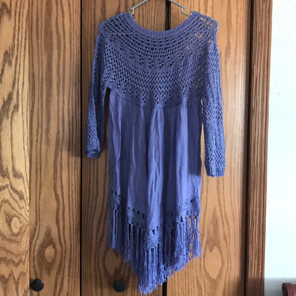 Long sleeve purple shirt